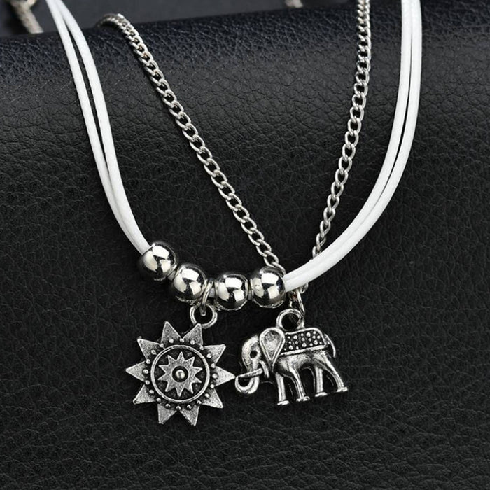 Wholesale Simple Sun Elephant Alloy Anklet JDC-AS-GSHR013