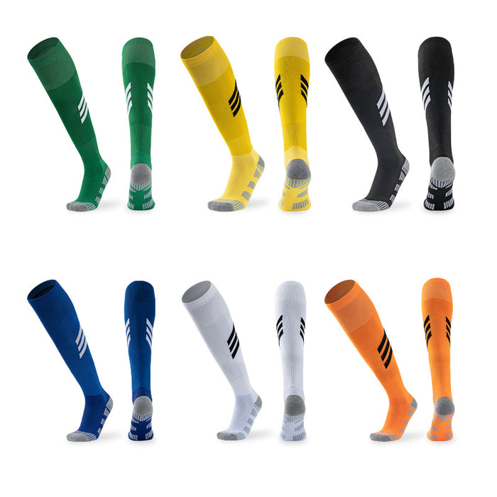 Wholesale Sock Cotton Training Non-Slip Soccer Socks Adult Breathable Wicking JDC-SK-JinR004