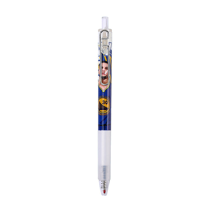 Wholesale Ballpoint Pen Basketball Star Metal Hook Push Random MOQ≥2 JDC-BP-XingCh004