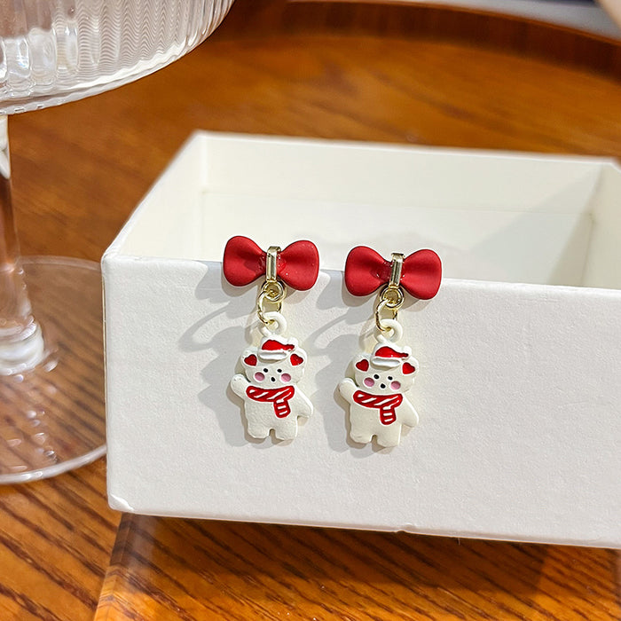 Wholesale Earring Alloy Christmas Creative Stud Earrings JDC-ES-MDD069