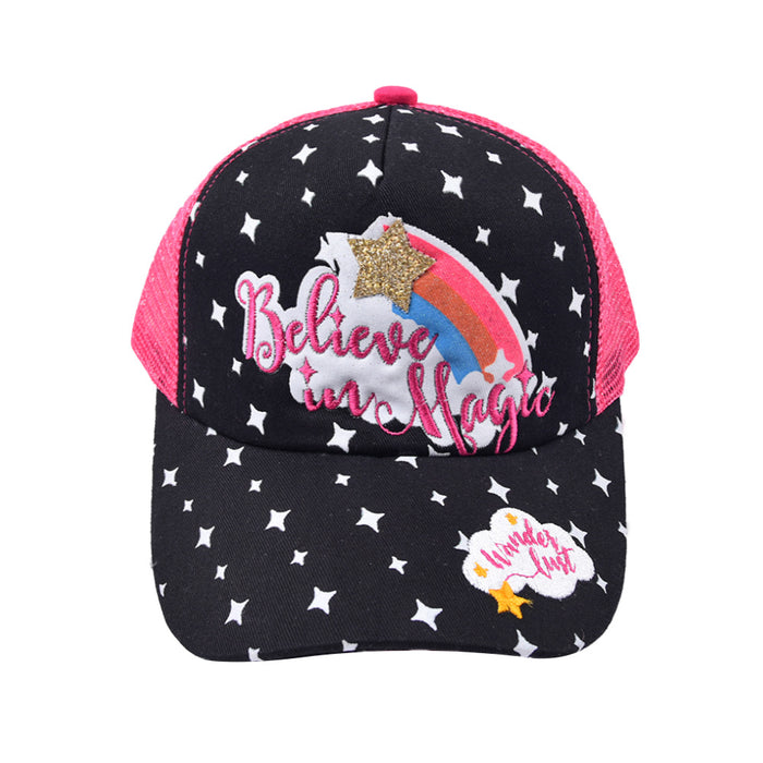 Wholesale children's three-dimensional embroidered alphabet baseball cap cartoon MOQ≥2 JDC-FH-WenR016