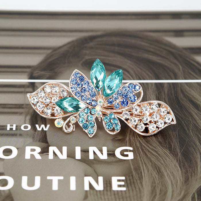 Jewelry WholesaleWholesale butterfly flying crystal diamond hairpin JDC-HC-HG010 Hair Clips 花顾 %variant_option1% %variant_option2% %variant_option3%  Factory Price JoyasDeChina Joyas De China