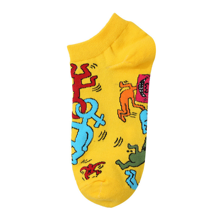 Wholesale summer thin fun fruit socks JDC-SK-XinH011