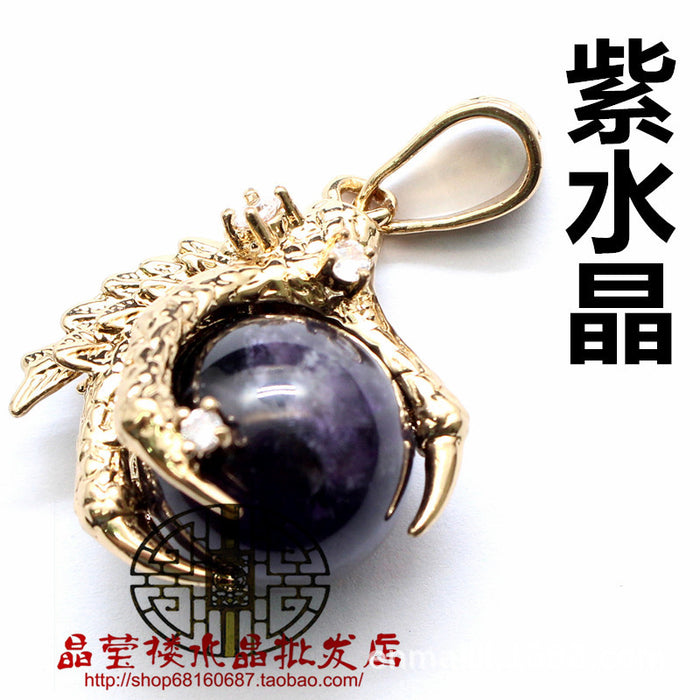 Jewelry WholesaleWholesale golden dragon claw round bead Red Striped Stone Necklace JDC-NE-Jinshe001 Necklaces 烨贝 %variant_option1% %variant_option2% %variant_option3%  Factory Price JoyasDeChina Joyas De China