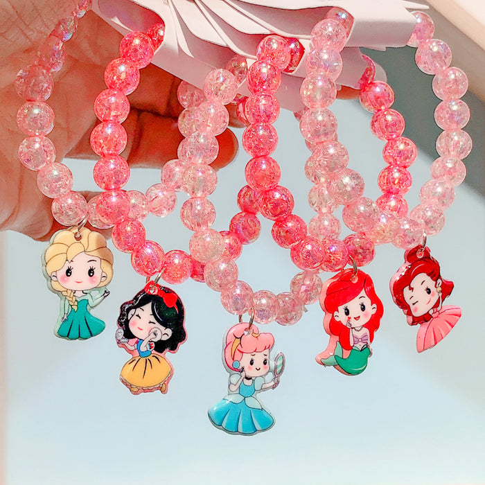 Wholesale baby girl children cartoon jewelry princess bracelet MOQ≥10 JDC-BT-Jianman001