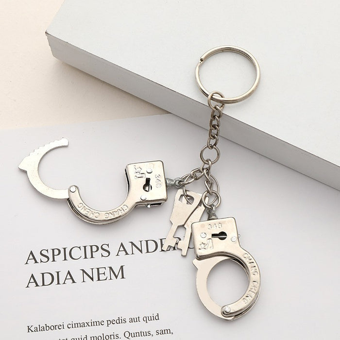 Jewelry WholesaleWholesale imitation metal handcuffs keychain JDC-KC-XXing006 Keychains 严品 %variant_option1% %variant_option2% %variant_option3%  Factory Price JoyasDeChina Joyas De China