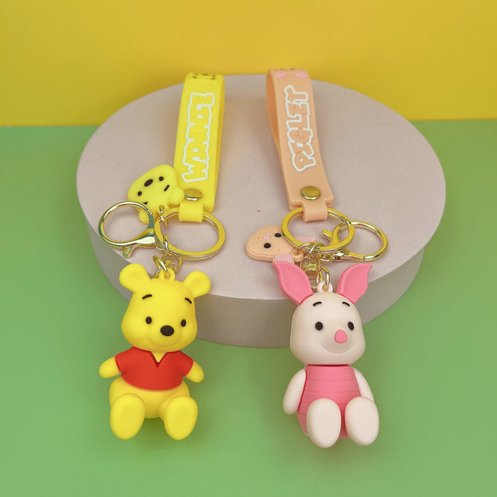 Wholesale key chain small pendant pvc wholesale doll bag key ring JDC-KC-JCai003