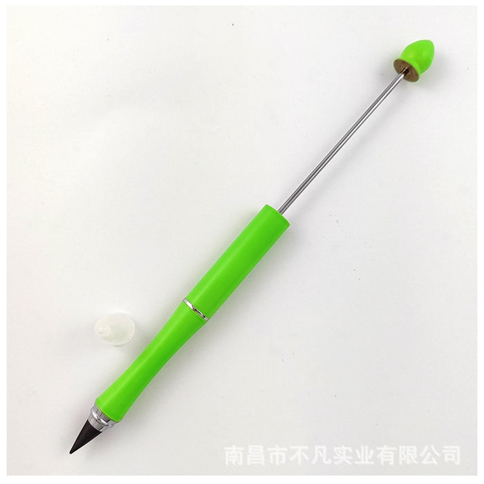 Wholesale Beadable Pens DIY Metal  Pencil With Eraser JDC-PC-BF004