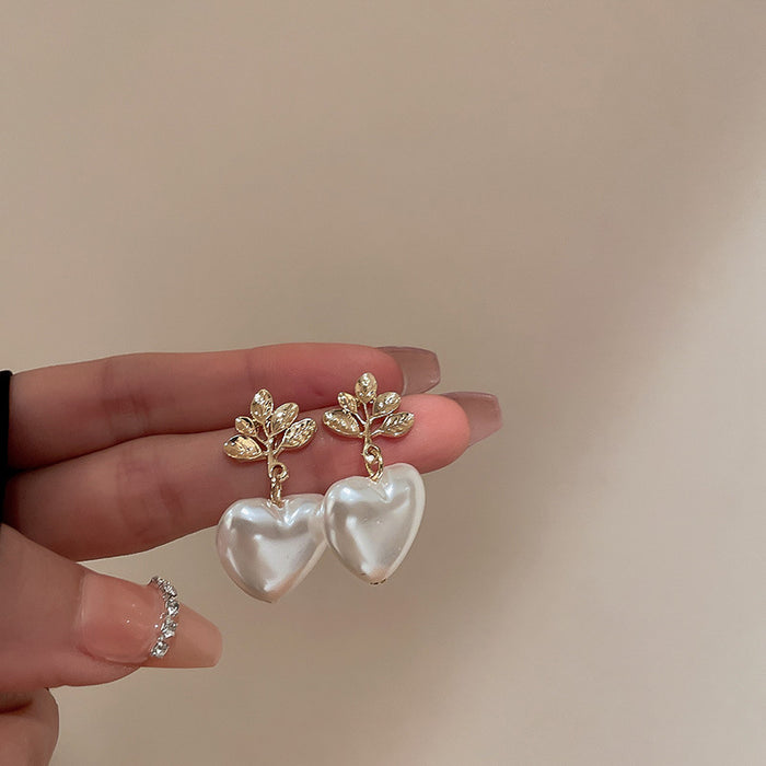 Jewelry WholesaleWholesale silver needle French vintage pleated irregular pearl earrings JDC-ES-BY200 Earrings 宝钰 %variant_option1% %variant_option2% %variant_option3%  Factory Price JoyasDeChina Joyas De China