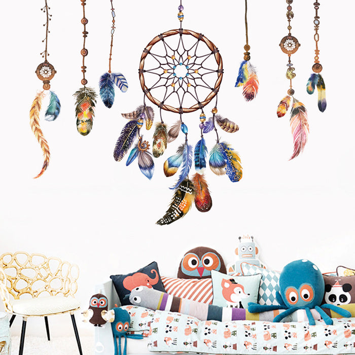 Wholesale PVC Waterproof Dreamcatcher Green Wall Sticker JDC-DC-CHao001