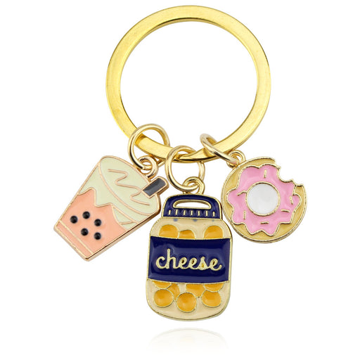 Jewelry WholesaleWholesale peripheral ice cream fries hamburger cake keychain JDC-KC-ZhuangT003 Keychains 庄图 %variant_option1% %variant_option2% %variant_option3%  Factory Price JoyasDeChina Joyas De China