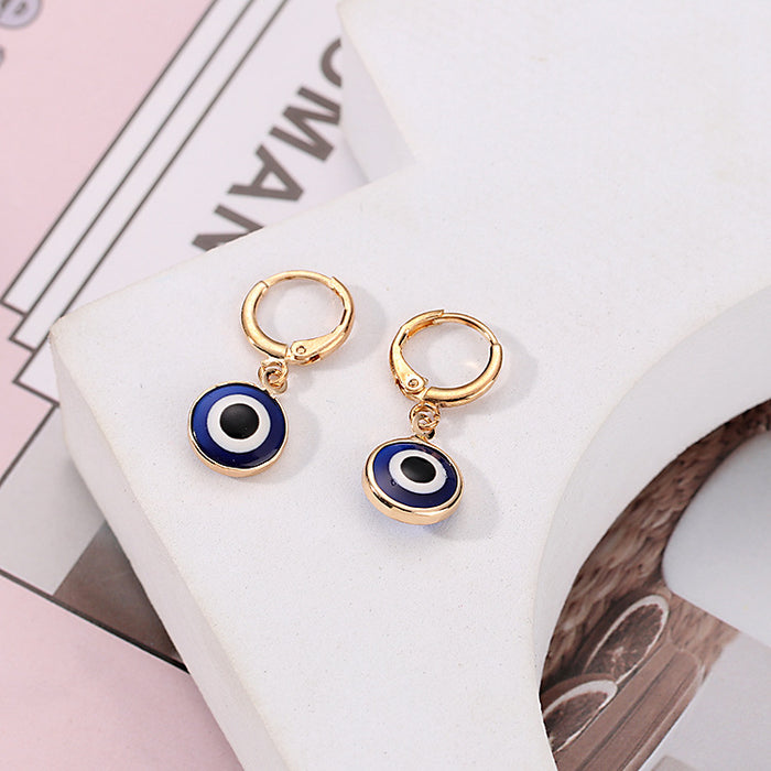 Jewelry WholesaleWholesale Demon Eye Glass Earrings MOQ≥2 JDC-ES-WZX001 Earrings 万之欣 %variant_option1% %variant_option2% %variant_option3%  Factory Price JoyasDeChina Joyas De China