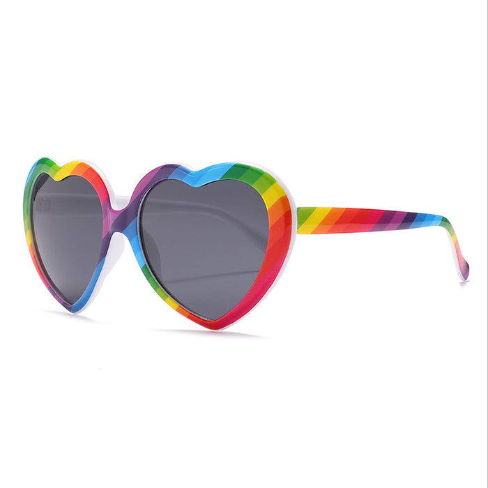 Wholesale big frame love sunglasses photo party cute love glasses JDC-SG-HongW004