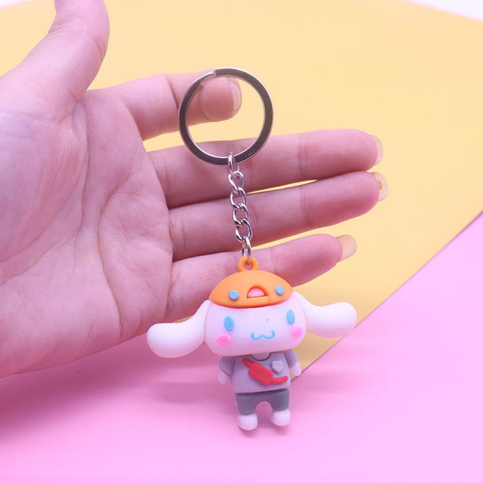 Wholesale cute big ear dog keychain MOQ≥2 JDC-KC-YinShang004