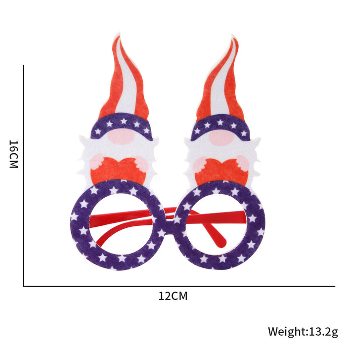 Wholesale 4th of July Independence Day Glasses American National Day Party Flag Glasses Frames JDC-SG-BaoF001