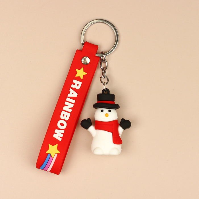 Wholesale Keychain PVC Christmas Cute Gift Pendant MOQ≥2 JDC-KC-MengO004