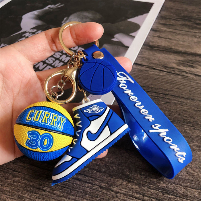 Wholesale star basketball shoes keychain MOQ≥2 JDC-KC-HLv001