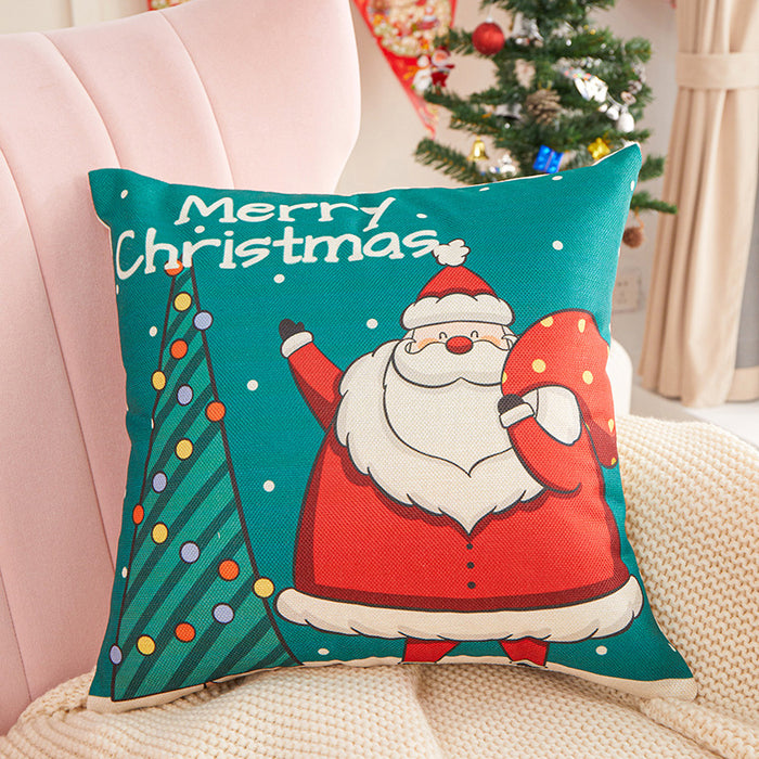 Wholesale Pillowcase Linen Print Christmas Without Pillow JDC-PW-RRL007