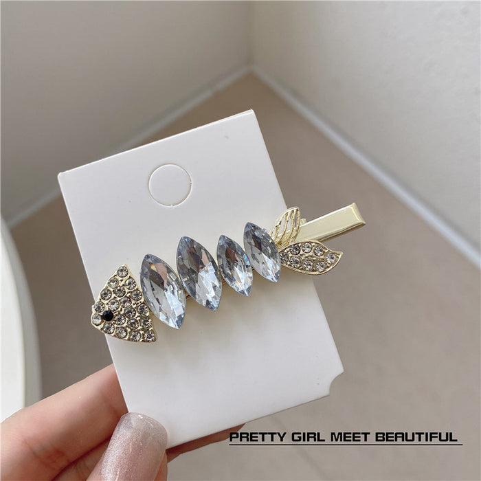 Wholesale zircon side clip bow headwear clip JDC-HC-Nuanm005