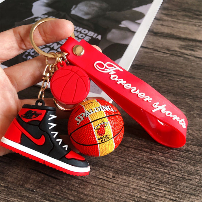 Wholesale star basketball shoes keychain MOQ≥2 JDC-KC-HLv010