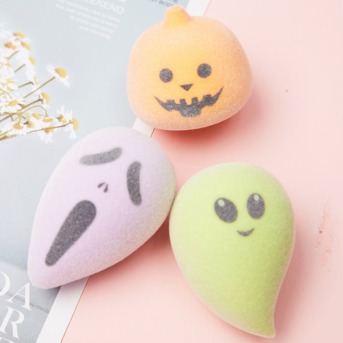 Wholesale Beauty Egg Hydrophilic Polyurethane Pumpkin Ghost Face MOQ≥3 JDC-CP-SangN001