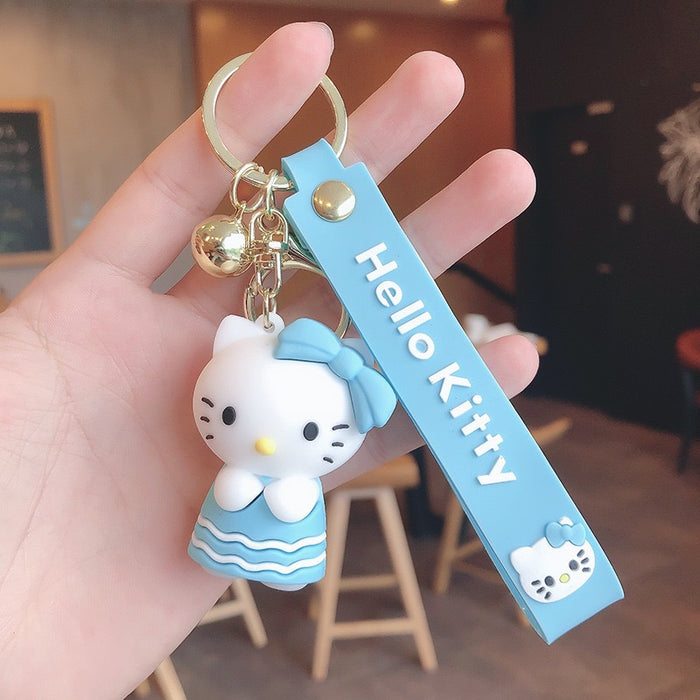 Wholesale Keychain Silicone Cute Cartoon Cat MOQ≥2 (M) JDC-KC-JBao002