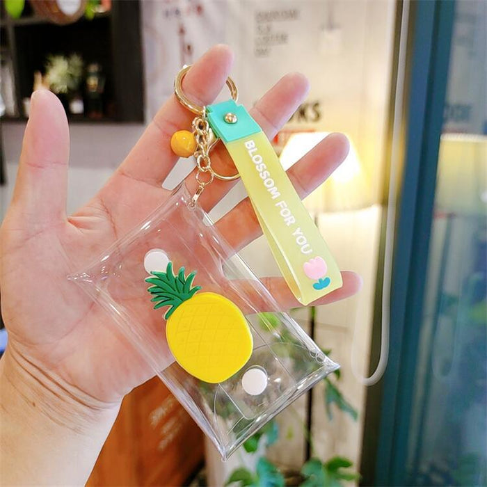 Jewelry WholesaleWholesale PVC Transparent Coin Purse Storage Bag Keychain MOQ≥2 JDC-KC-ShangK001 Keychains 尚垚 %variant_option1% %variant_option2% %variant_option3%  Factory Price JoyasDeChina Joyas De China