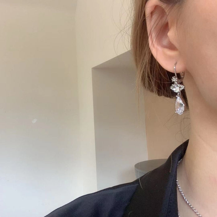 Jewelry WholesaleWholesale  Vivianne WESTWOOK  Saturn Planet shape diamond-encrusted zircon earrings JDC-ES-LuoE005 Earrings 珞儿 %variant_option1% %variant_option2% %variant_option3%  Factory Price JoyasDeChina Joyas De China