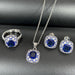 Jewelry WholesaleWholesale Tanzanite Ring Stud Earrings Pendant Necklace JDC-ES-DSL002 Earrings 大森林 %variant_option1% %variant_option2% %variant_option3%  Factory Price JoyasDeChina Joyas De China