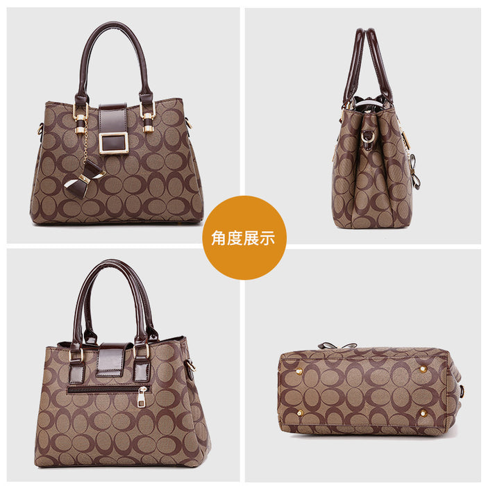 Wholesale Shoulder Bag PU Print Bow Handbag Diagonal Cross (F) JDC-SD-haim006