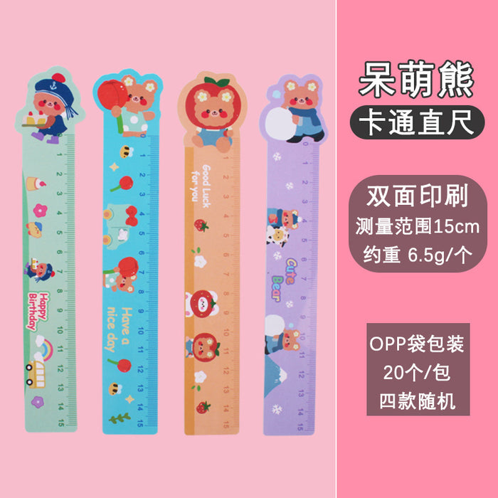 Wholesale Plastic Cartoon Ruler 15CM JDC-RL-Liuj001