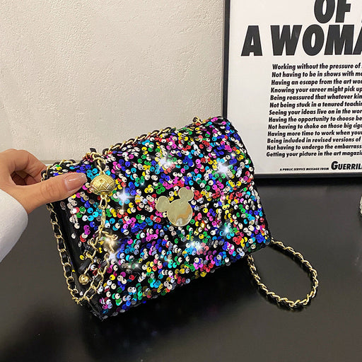 Jewelry WholesaleWholesale PU Sequin One Shoulder Crossbody Square Bag (M) JDC-SD-Yaos001 Shoulder Bags 耀顺 %variant_option1% %variant_option2% %variant_option3%  Factory Price JoyasDeChina Joyas De China