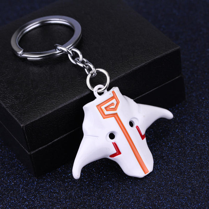 Wholesale Keychains For Backpacks Dota Butcher Hook Logo Alloy Keychain Scythe Weapon Model JDC-KC-AWen018