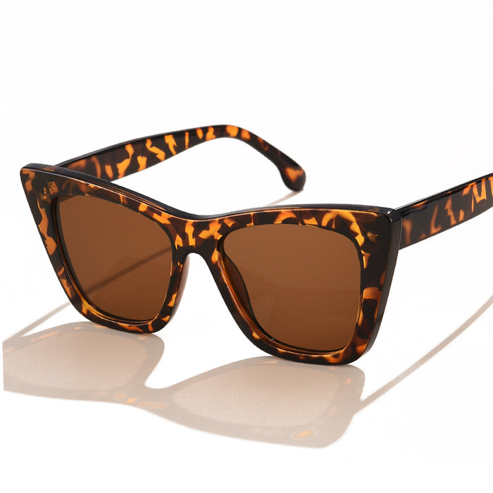 Jewelry WholesaleWholesale large frame leopard print cat's eye sunglasses JDC-SG-BaiL011 Sun Glasses 佰銮 %variant_option1% %variant_option2% %variant_option3%  Factory Price JoyasDeChina Joyas De China