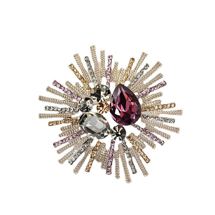 Wholesale Crystal Brooch Coat Pin Buckle Alloy MOQ≥2 JDC-BC-YouH001