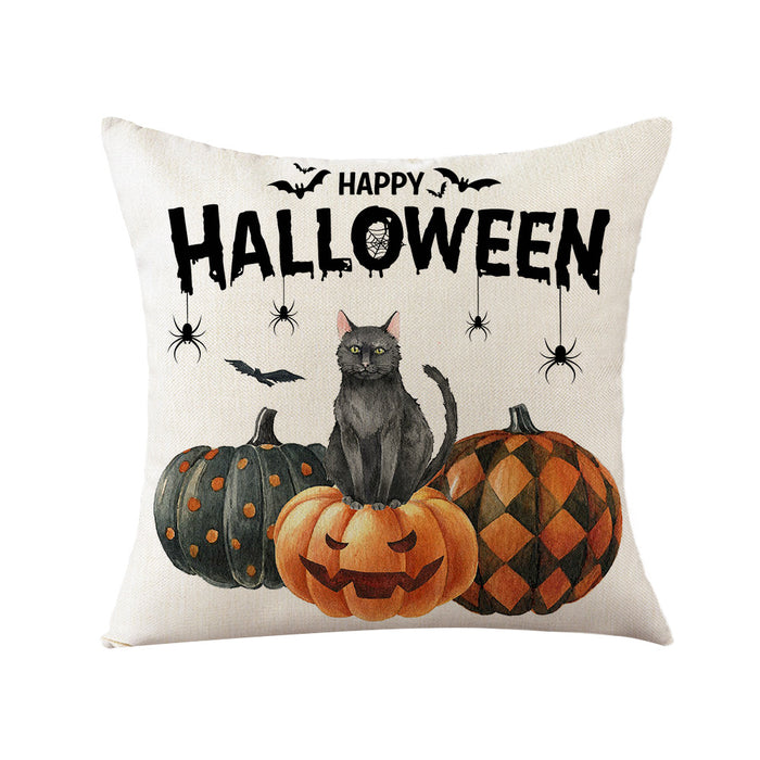 Wholesale Pillowcase Linen Without Pillow Print Halloween MOQ≥2 JDC-PW-Jinze004