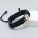 Jewelry WholesaleWholesale Simple Handwoven Black Football Leather Bracelet JDC-BT-PK021 Bracelet 庞克 %variant_option1% %variant_option2% %variant_option3%  Factory Price JoyasDeChina Joyas De China