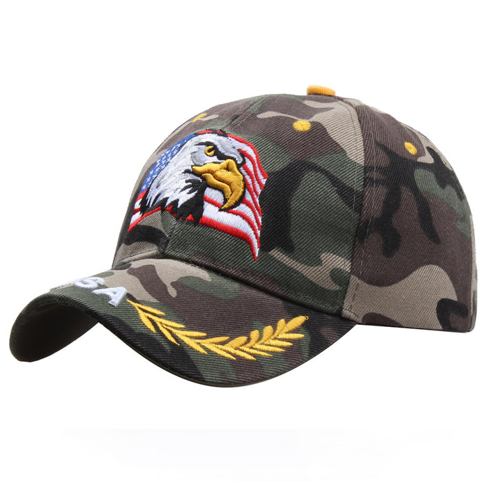 Wholesale Eagle American Flag Pentagram Embroidered Baseball Cap JDC-FH-PDai010