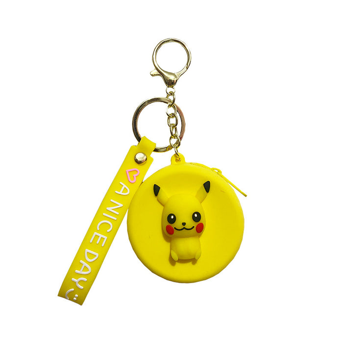 Wholesale Cute Silicone Cartoon Kids Key Chain Pendant JDC-KC-YDao008