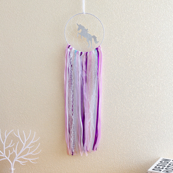 Wholesale Bohemian Cotton Thread Iron Hoop Wooden Bead Dreamcatcher MOQ≥2 JDC-DC-ZH010