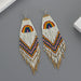 Jewelry WholesaleWholesale Ethnic Style Braided Rice Beads Tassel Earrings JDC-ES-YuanQ002 Earrings 圆沁 %variant_option1% %variant_option2% %variant_option3%  Factory Price JoyasDeChina Joyas De China