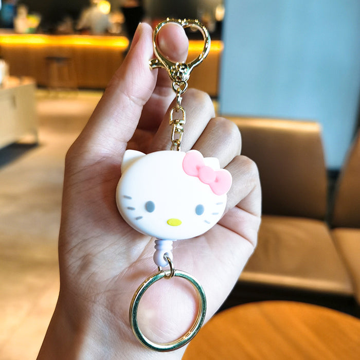 Wholesale Cartoon Silicone Retractable Keychain (M) MOQ≥2 JDC-KC-YMeng006