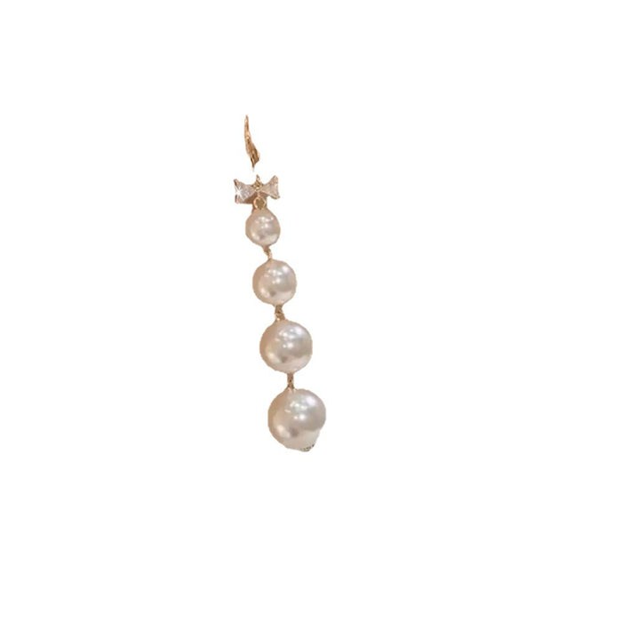 Wholesale Earrings Pearl Long Tassel Drop Earrings MOQ≥2 JDC-ES-FanMeng002