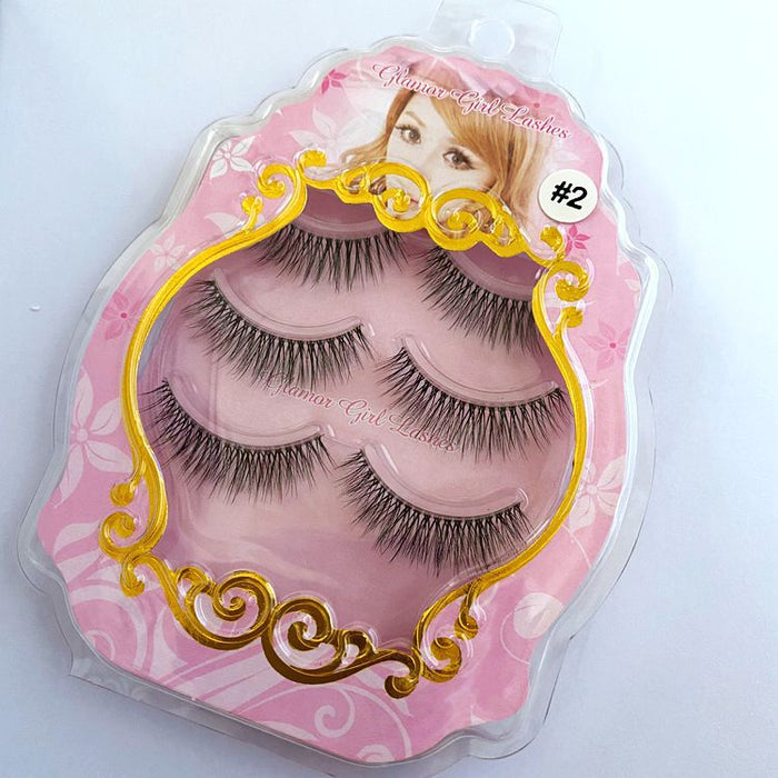 Jewelry WholesaleWholesale 3D transparent cross-sectional stem false eyelashes 3 pairs JDC-EY-YEZ003 Eyelashes 雅尔姿 %variant_option1% %variant_option2% %variant_option3%  Factory Price JoyasDeChina Joyas De China