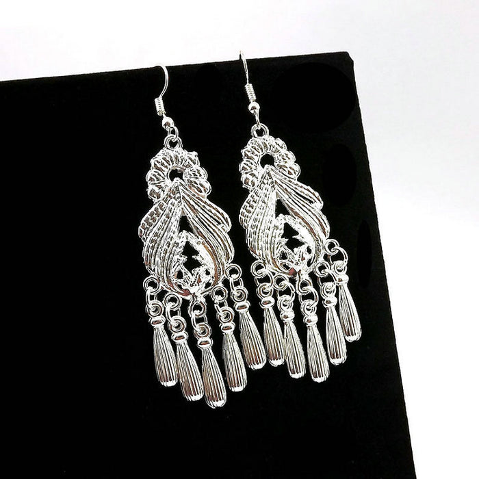 Wholesale Xingma Jewelry Boho Tibetan Silver Women's Earrings JDC-ES-Ylh002