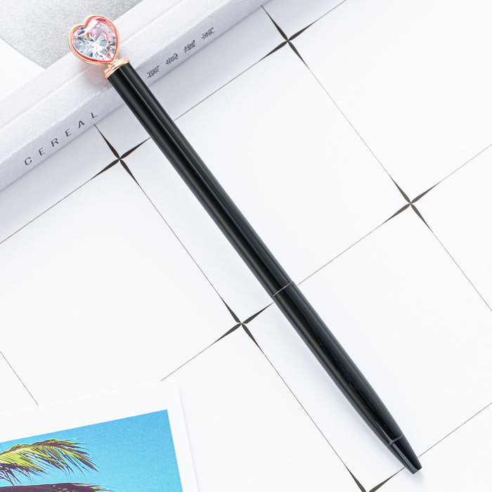 Wholesale Love Diamond Metal Ballpoint Pen MOQ≥2 JDC-BP-Huah056