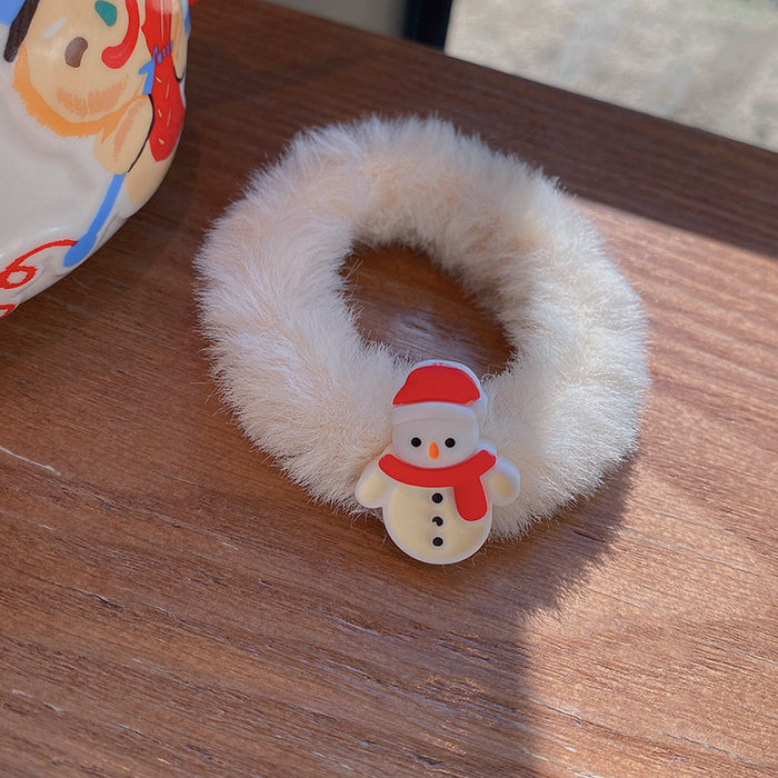 Cute Christmas Wholesale Hair Scrunchies Plush JDC-HS-Hankou005