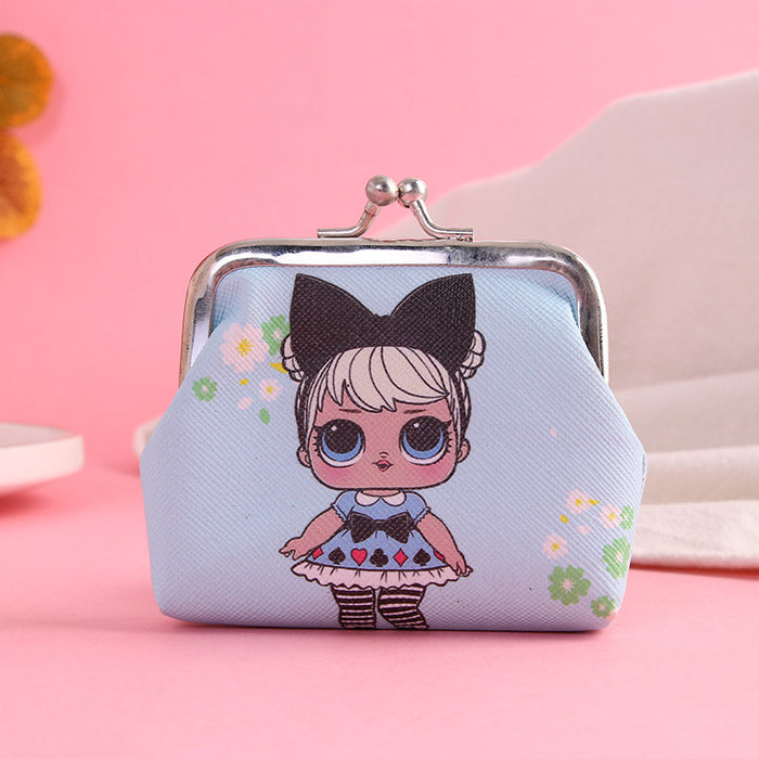 Wholesale Wallet PU Cute Cartoon Children's Iron Buckle Coin Purse MOQ≥3 JDC-WT-Hongqiong001