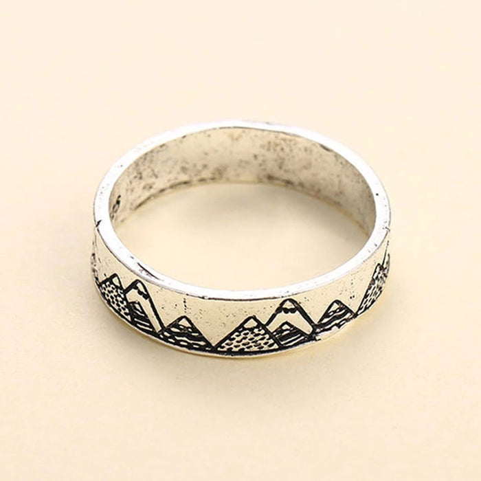 Wholesale Rings Alloy Punk Personality Mountain Retro MOQ≥2 JDC-RS-Zhuyue004