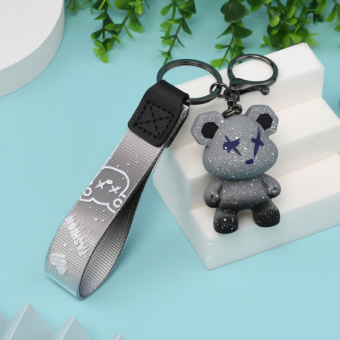 Wholesale Gradient Bear Resin Keychain (M) JDC-KC-DAJ001